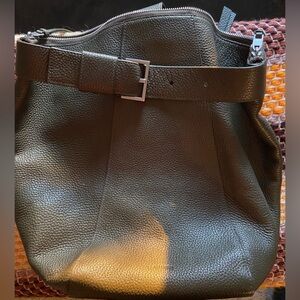 ALLSAINTS Anouck Leather Sling Olive Green